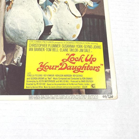Lock Up Your Daughters 1969 Lobby Card Movie Poster Christopher Plummer Comedy - Picture 3 of 7